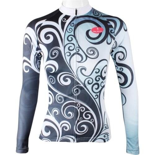 Classic grey flowers Anti-Pilling mountain bike for young ladies high quality sport jersey cool for sport lovers largersize