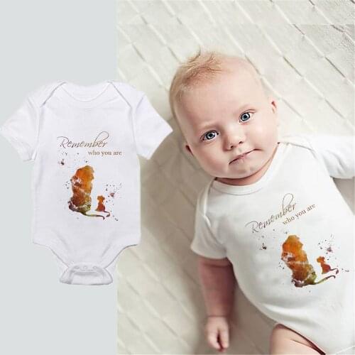 Baby Newborn Girls Clothes Romper Simba Hakuna Matata Clothing Outfit Disney Cartoon Children Clothes New Born 0- 24 M
