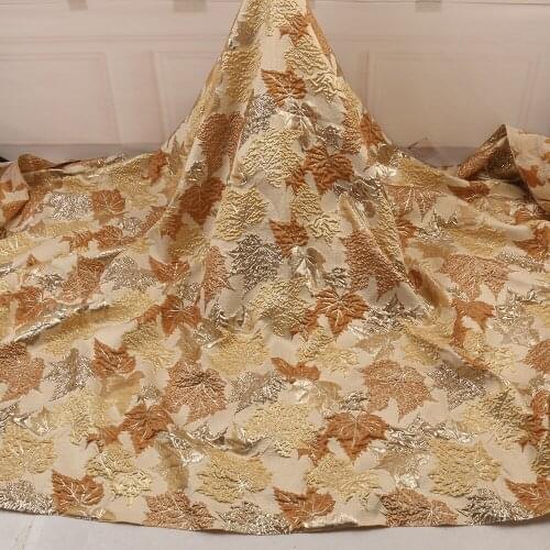 Beautiful brocade jaquard lace fabric purple designs Latest African Nigerian gold French for wedding