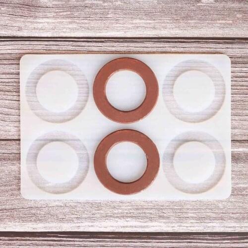 Circle Shape Chocolate Stencil Mold Sharp End Stripe Shape Transfer Sheet Cake Edge Decoration Silicone Chablon
