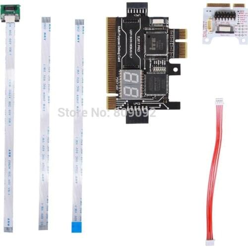 Multifunction Laptop and PC PCI PCI-E mini PCI-E LPC motherboard Diagnostic Test Analyzer Tester Debug Cards for Laptop Desktop