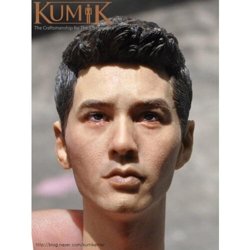Kumik 1/6 new male head sculpt KM16-66 South Korea famous actor Zhang He Yuanbin handsome head sculpt for action figures