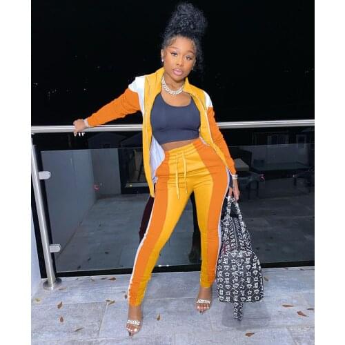 Ueteey New Two-piece Casual Sporty Tracksuit Women Pant Set
