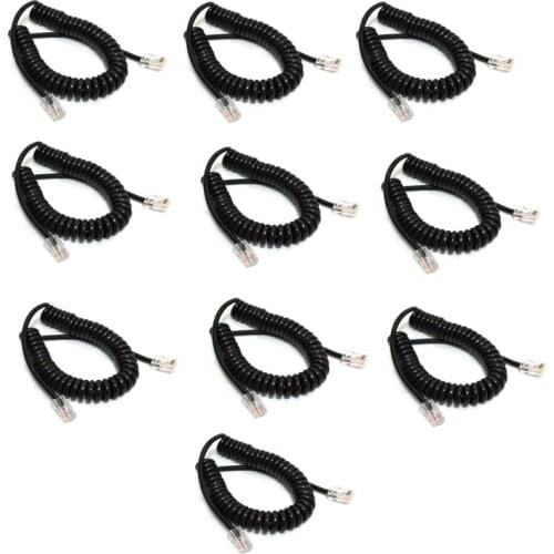 Lot 10pcs Replacement 8 Pin To 8PIN OPC-1153 PTT Mic Microphone Cable For ICOM HM-98 HM-133 HM-133V HM133V Car Ridao Speaker