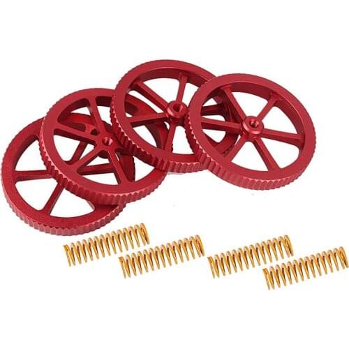 PEI Steel 235*235mm Plate Heated Bed Cover+Hand Twist Leveling Nut + Hotbed Springs for Ender-3 3D Printing Accessories