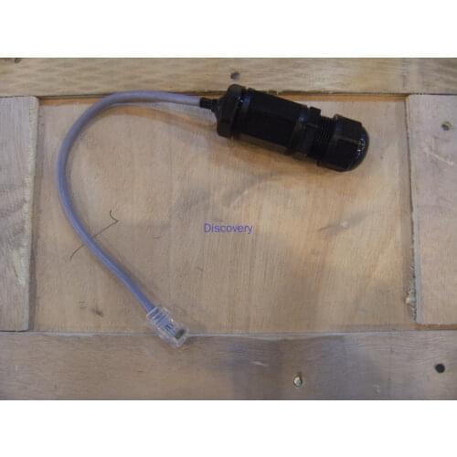 M20 RJ45 Network Cable Waterproof Connector, the Network Cable Is 25CM Long, and the Hole Position of the Connector Is PG13.5