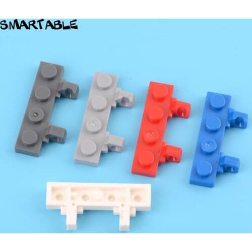 Smartable Hinge Plate 1x4 Locking with Two Single Stubs Building Blocks MOC Parts Toy Compatible Major Brands 44568 20pcs/Lot