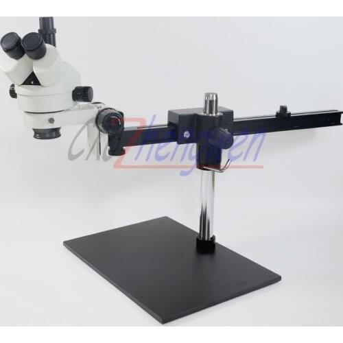 FYSCOPE 7X~45X Trinocular Guide Stereo Zoom Microscope PCB Inspection Microscope