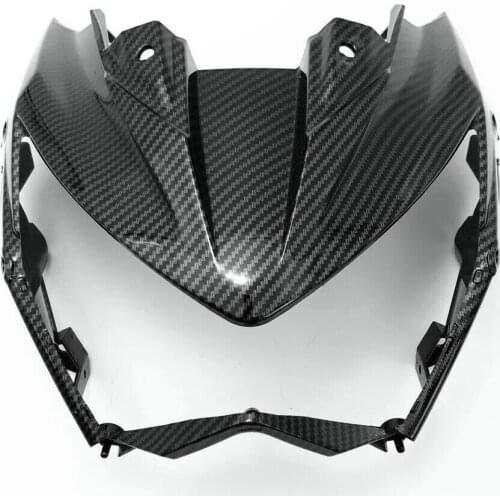 KAWASAKI 2013-2016 Z800 Upper Front Nose Headlight Surround Fairing Carbon Fiber Color
