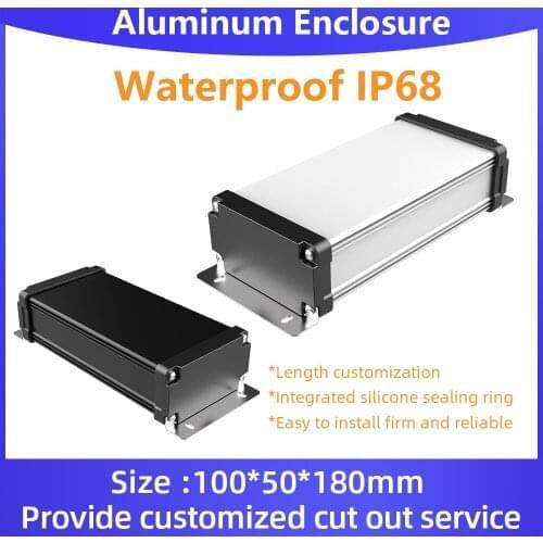 Electronic Project Waterproof Box Customized Free Shipping Instrument Case Cnc Machine Extrusion Aluminum Enclosure M03 100*50mm
