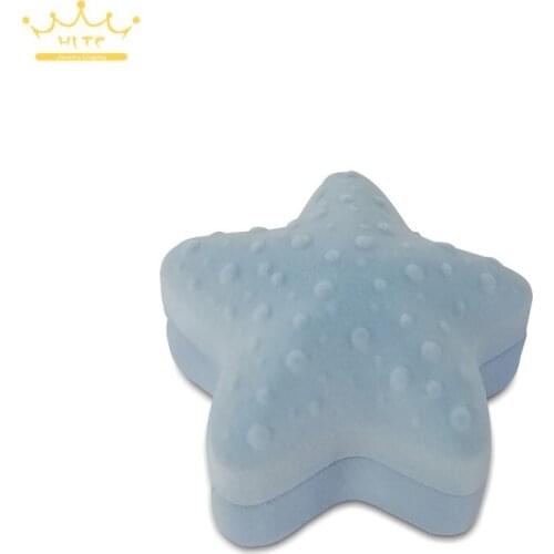 1pc Creative Star Ring Box Princess Jewelry Velvet Storage Box Necklace Box Jewelry Stud Earrings Jewelry Box Surprise Gift Wrap