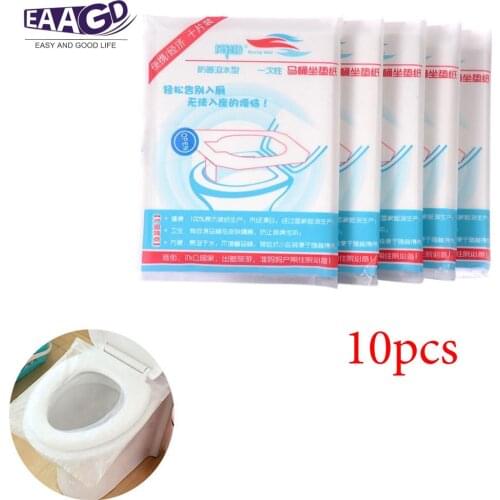 10Pcs/Set Disposable Toilet Seat Covers Travel Toilet Seat Covers Travel Accessories For Travel Camping