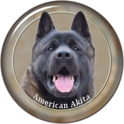 41601# Various Sizes PVC Decal American Akita Dog V1 Car Sticker Waterproof For Bumper Rear Window Laptop Refrigerator Toilet