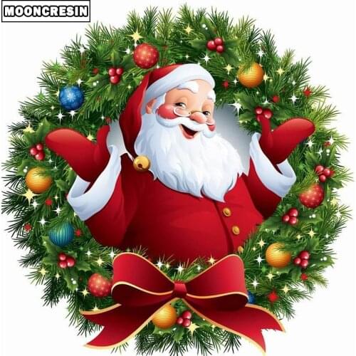5D Diamond Painting Cross Stitch Santa Claus Full Square Diamond Embroidery Diamond Mosaic Picture Of Rhinestones Christmas Gift