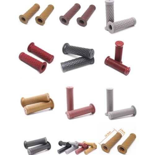 7/8" 22mm Rubber Handlebar Hand Grips Bar End Motorcycle Bike Cafe Racer ATV Scooter Offroad Cruiser Chopper