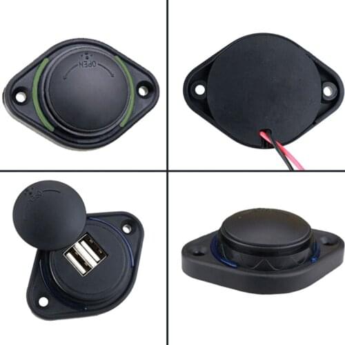 Quick Charge 3.1 A Dual USB Car Charger Socket 12V/24V Socket Power Adapter LED