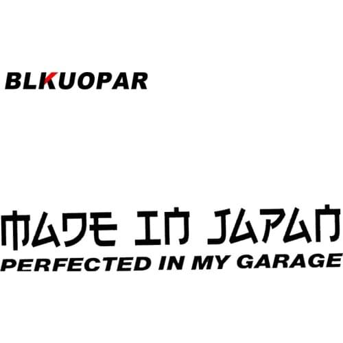 BLKUOPAR for Perfected In My Garage Vinyl Sticker Laptop Car Stickers Occlusion Scratch Decals Vehicle Decor Car Door Protector