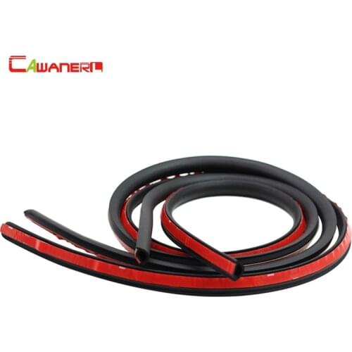 Cawanerl 1 Pair C-Shape 2.3 Meter Car Door C-Pillar Rubber Seal Strip Weatherstrip Sealing Strip Edge Trim Sound Insulation