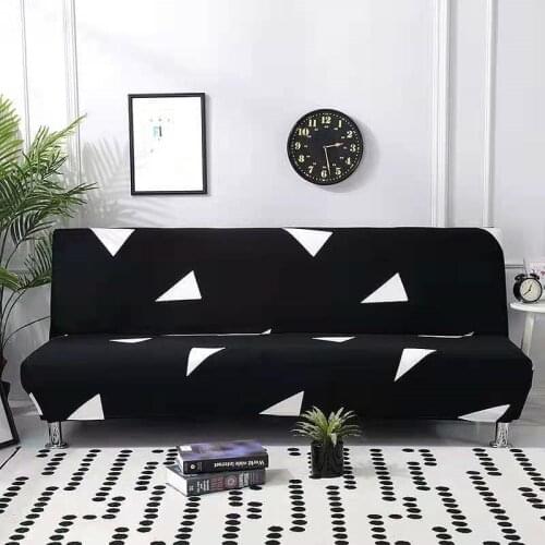 Armless Sofa Bed Cover Universal Folding Modern seat slipcovers stretch covers cheap Couch Protector Elastic Futon Spandex Cover