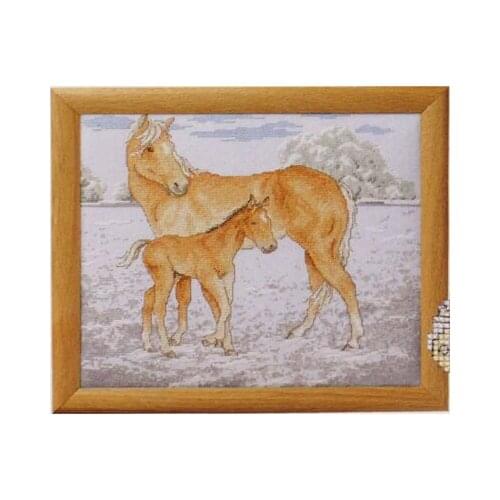 Fishxx Cross-Stitch Col191-1animal[warmth]Study of horse,,100% accurate pattern,11CT
