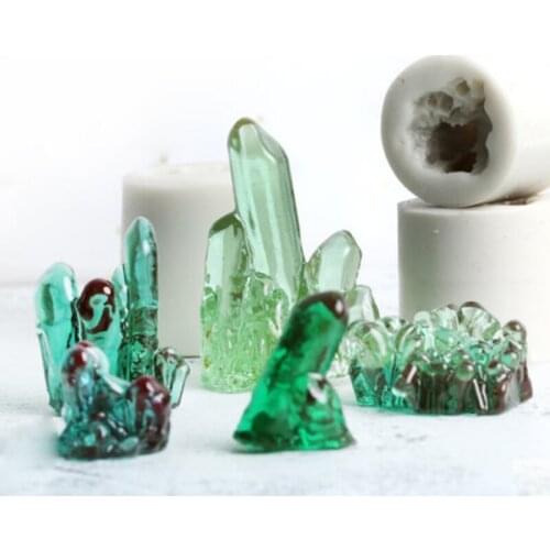 Crystal Column Mould Silicone Mold Fondant Cake Decorating Tool Gumpaste Sugarcraft Chocolate Forms Bakeware