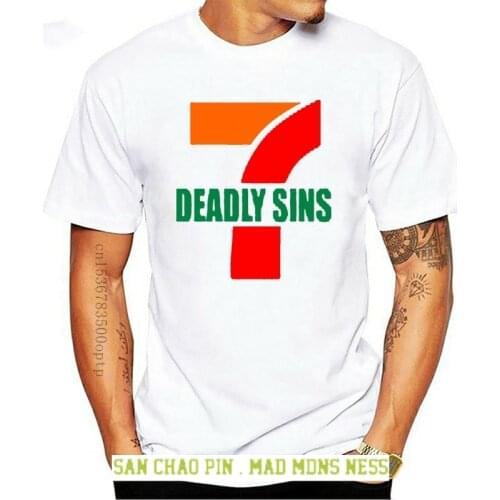 7 Deadly Sins T Shirt 7 Deadly Sins T Shirts Short-Sleeve 100 Percent Cotton Tee Shirt Funny T-Shirt Streetwear Tshirt Plus Size