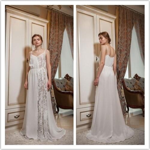 Lace Bathrobe for Women Sexy Spaghetti Strap Lingerie Nightgown Pajamas Sleepwear Womens Luxury Gowns Housecoat Nightwear