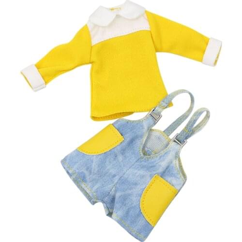 ICY DBS Blyth doll jump suit overall yellow cute clothes
