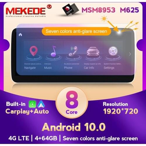MSM8953 Snapdragon 625 HD 4G LTE Android 10 Car Gps Navigation Multimedia Player for Mercedes Benz G Class W461 W463 2012-2019