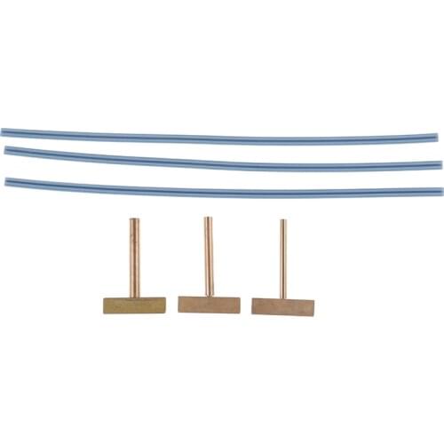 1set 30W/40W/60W Welding Copper T soldering iron tips with 24cm Rubber Strip Cable hot press for lcd screen cable repair Kit