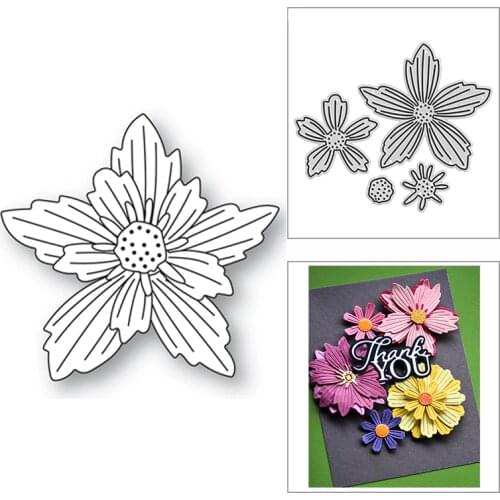 New 2021 Layering Nesting Dainty Flowers Metal Cutting Dies for DIY Scrapbooking and Card Making Decor Embossing Craft No Stamps