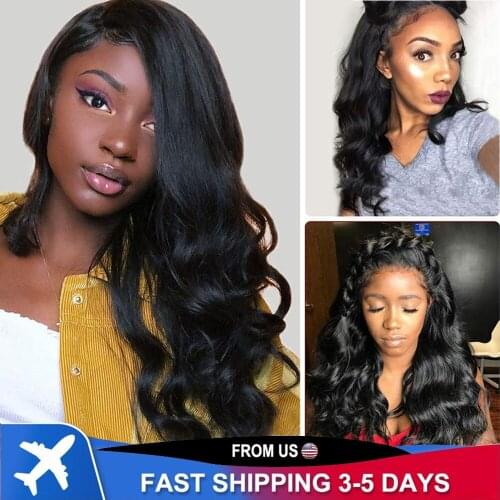 12 Inch Short Body Wave Bob Wigs Human Hair 100% Remy Wigs 13x6 Swiss Lace Frontal Wigs Pre Plucked Bleached Knot Natural Black