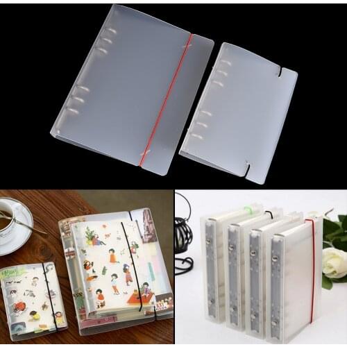 PP Cover for Notebook File Folder 6 Holes Ring Binder Spiral A5 A6 Refillable