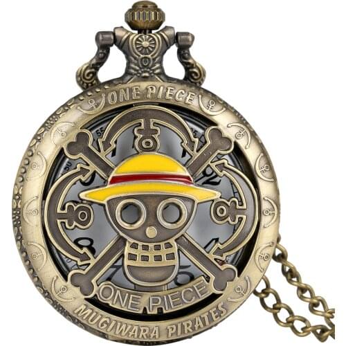 Hollow-out One Piece Pocket Watch for Men Durable Alloy Slim Chain Women Necklace Acceaaory Children Gift relogio caveira