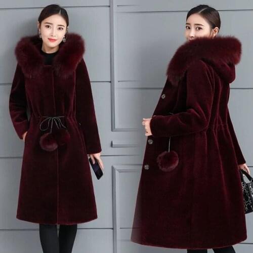 Jacket Women Faux Fur Coat Autumn And Winter Plus Size Imitation Fur Hooded Coat For Women Veste Femme