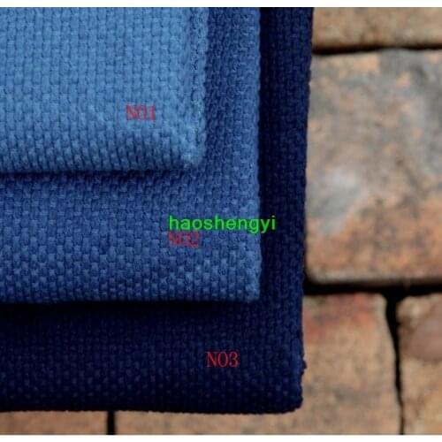 Blue dyed Japanese retro pure cotton autumn and winter thick clothing fabric