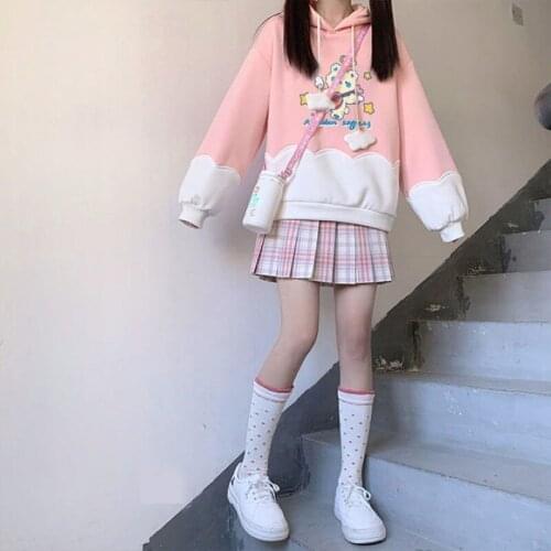 Cartoon Girls' Sweatshirts Babys Kids Jacket Spring Autumn Top Toddler Pullover Beach Long Sleeve Outdoor Cotton Children