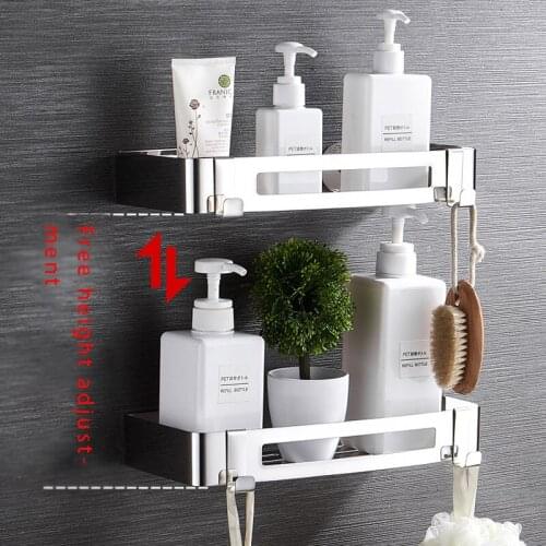 Free Punching 304 Stainless Steel Corner Basket Shelf Bathroom Corner Rack Toilet Storage Toilet Rack Bathroom Supplies