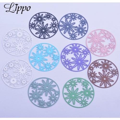 30pcs AB5840 28mm Bright Green Brass Leaf Charms