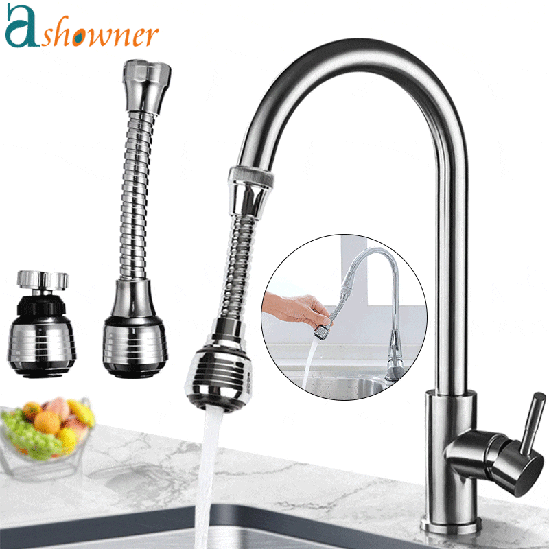 360 Degree Swivel Kitchen Faucet Aerator Adjustable Dual Mode Sprayer Filter Diffuser Water Saving Nozzle Connector Acessories