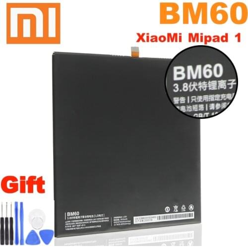 6600mAh BM60 BM61 BM62 BN60 Battery For Xiaomi miPad 1 2 3 4 miPad MEC91 Bateria mi Tab 1 2 3 4 + Free Tools