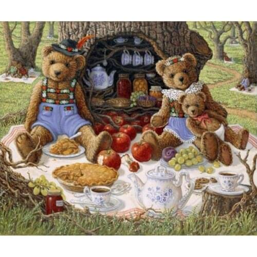 Diamond painting children,mosaic painting,teddy bear,embroidery rhinestones