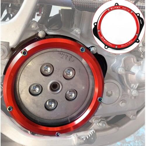CNC Racing Clear Clutch O-ring Cover For Honda CRF250X 2004-2018 2017 CRF250R 2004-2009 CRF 250X 250R CRF250 CRF 250 CRF250 X R