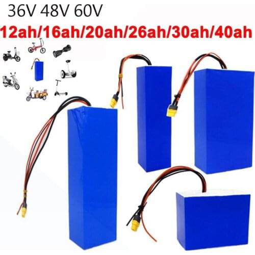 36V 48V 60V 10S 13S 16S lithium battery pack 20ah 30Ah with BMS Protection For Balance car Electric Bicycle Scooter tricycle