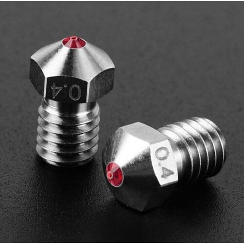 E3D Sapphire / Ruby Nozzle V6 1.75mm Nozzles 0.4mm High Temperature For PETG ABS PET PEEK NYLON 3D Printer Parts