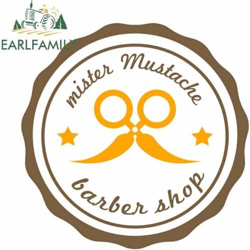 EARLFAMILY 13cm x 12.7cm For Barber Shop Motorcycle Car Stickers Custom Printing Decal Funny Decal DIY Occlusion Scratch