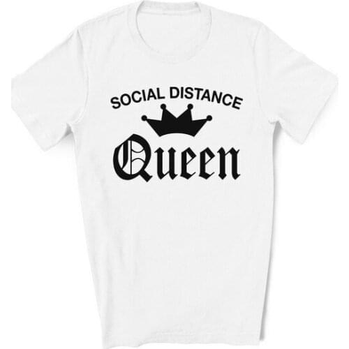 Social Distancing Queen Humor T-shirt
