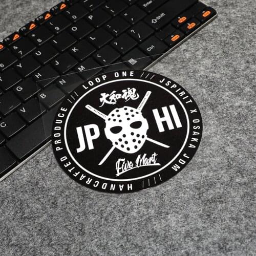 G101 11x11cm OSAKA JDM KANJO ZOKU JP LOOP Mask Street Racing Car Stickers and Stickers Waterproof Fuel Tank Trunk Stickers
