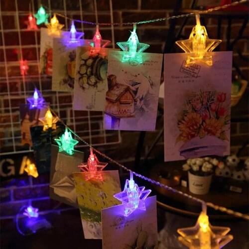 String lights star clip lights USB style battery style 8 functions remote control outdoor indoor Christmas tree decoration 1pcs