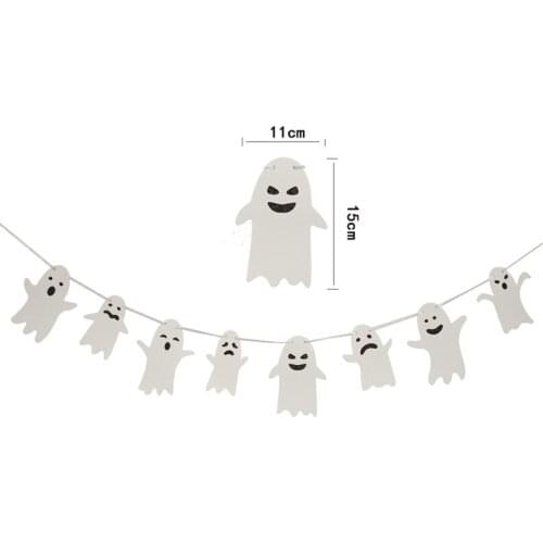 Halloween Party Cute Ghost Garlands Ghost Festival Party DIY Trick Or Treat Party Boo Happy Halloween Party Decor For Home 2021